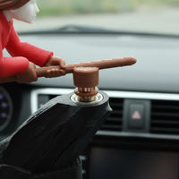 Witch Car Dashboard Ornament No Batteries Needed Wizard Drift Ornament
