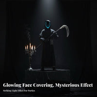8 Pieces Grim Reaper Robe Set Hooded Design Grim Reaper Costume Set for Adults