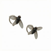 Fly Stud Earrings Detailed Body Jewelry Lightweight