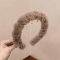 Plush Tiger Headband, Soft, Party, Autumn Outfit