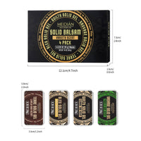 4 Pack Portable Fragrance Salve Solid Fragrance Tin Easy to Apply Personal Care for Office
