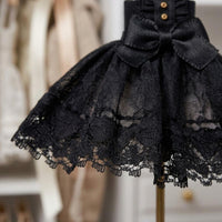 OB11 Doll Dress Bow Waist Sleeveless Doll Dress Decorative Buttons 1/12 BJD Outfit