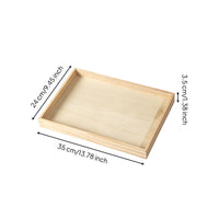 Wooden Jewelry Tray Solid Wood Compartment Storage Tray Minimalist Design Stackable Accessory Holder for Dresser Top