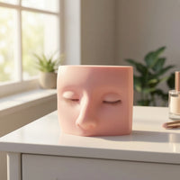 Eyelash Extension Practice Head Soft Eyelash Practice Form Reusable for Students