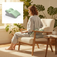 Prone Pillow Triangular Wedge Pillow with Contoured Surface Breathable Support Cushion for Stomach Sleepers, Readers, Bed, Bedroom