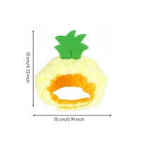 Pineapple Pet Hat Open Face Pet Costume Hat Comfortable Dress up Headwear