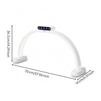 Half Moon Lamp Foldable Half Moon Light Beauty Lamp with Wireless Controller Control LED Manicure Table Light Curved