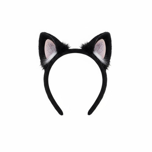 Cat Ear Headband Cute Design Faux Cat Ears Headband Furry Creature Ears Cute Design Cosplay Hair Hoop Soft & Comfortable