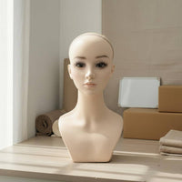 Styling Model Head Versatile Female Head Form PVC for Cosplayers, Studio