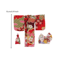 Doll Kimono Outfit Woven Material Japanese Doll Kimono Toy Clothing