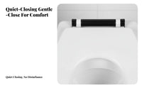 Toilet Seat with Cover Non-Slip gentle-close Seat and Lid Quick quick-release for Hotel