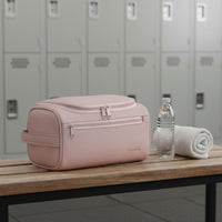 Men's Toiletry Bag Easy to Clean PU Wash Bag Water Resistant for Business Trip