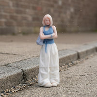 1:64 Scale Figure Painted Details Handmade Miniature Figure Detailed Female Statue