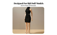 1/6 Scale Backless Dress formFitting Fit 1/6 Scale Female Dress Material Sleeveless Figure Clothing for Collectors, Hobbyists, Photography