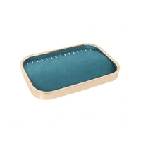 Jewelry Display Tray Rounded Corners Rectangular Jewelry Tray Aluminum Alloy