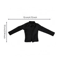 1/8 BJD Doll Shirt Long Sleeves Miniature Fashion Pointed Toy Clothing