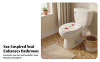 Thickened Design Resin Toilet Seat Easy to Clean Universal Toilet Lid Waterproof Bathroom Fixture Long-Lasting Hinge for Homeowners, Families, DIY Enthusiasts, Home, Restroom, Powder Room