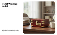 Compact Size Wood Jewelry Storage Box Lockable Wooden Jewelry Box