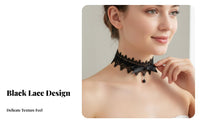 Lace ribbon Choker Dark Romantic-inspired and aesthetic Lace ribbon Neckband Vintage influenced by for Women, Teens