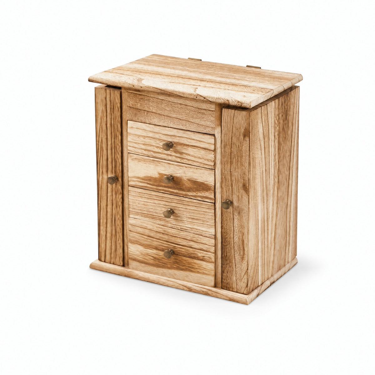 Jewelry Box with Drawers Compact Desktop Vanity Organizer Decorative for Women