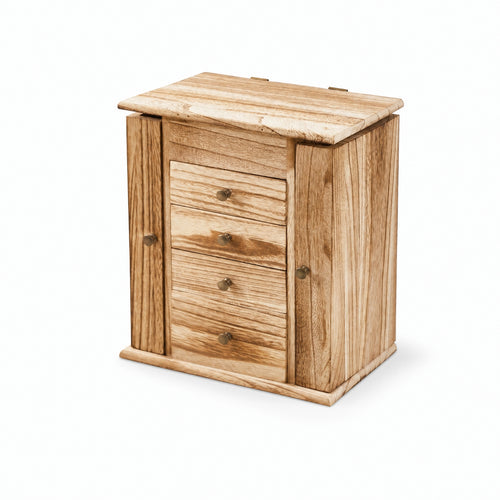 Jewelry Box with Drawers Compact Desktop Vanity Organizer Decorative for Women