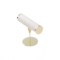T-Shaped Bar Jewelry Display Stand Gold-Finish Accessory Storage Metal