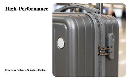 Airline Approved Multifunctional Trolley Case Lightweight Carry-on Luggage Combination Lock Rolling Suitcase Adjustable Handle for Travelers, Business Professionals, Students, Short Trip Trips, Vacations, Airports, Overnight Stays