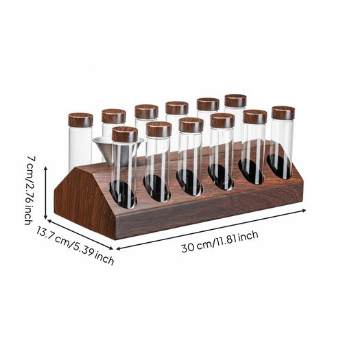 10 Pieces Storage Test Tube Freshness Lock Sealed Display Bottle Space-Saving