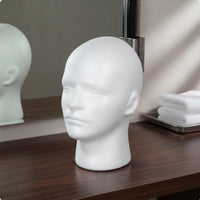 2 Pieces Cosplay Head Model Lightweight Foam Mannequin Head for Salon