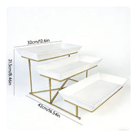 3-Tier Fruit Stand Space-Saving Fruit Tray Rack Easy to Assemble