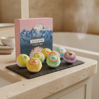 9 Pieces Ocean Mineral Bath Gift Set Crystal Bath Handmade for Spa, Women