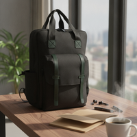 Barbers Tool Bag Portable Backpack with Front Pockets Large Capacity Backpack with Side Pocket for Barbers, Hairdressers