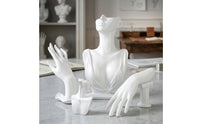 4 Pieces Jewelry Mannequin Display Set Resin Hand Display Molded for Boutiques