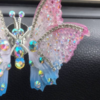 3D Moving Fluttering Butterfly Decor Iridescent Colors for Women
