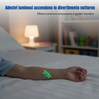 Waterproof Skin Decal Stickers for Kids, Glow-in-the-Dark Butterfly Bee