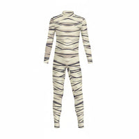 Bandage Print Mummy Costume Easy to Wear Mummy Jumpsuit for Dress-up Party