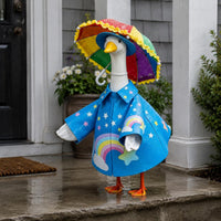 Goose Raincoat Set Festival Garden Decor Outdoor for Yard