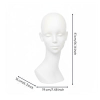 Hairpiece Head Mannequin Anti Hat Display Head Versatile Hairpiece Display Bust for Cosplayers, Styling Practice