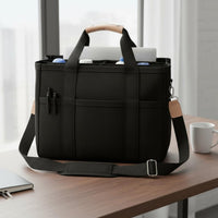 Canvas Diaper Tote Portable Crossbody Diaper Bag Adjustable Strap for Commute