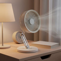 Rechargeable Desk Fan Brushless Engine Cooling Device Quiet for Students