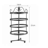 Rotating Earring Stand Detachable Multi-Tier Jewelry Stand Space Saving