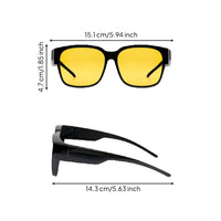 Sunglasses Cover Lightweight Attach-on Sunglasses Scratch Resistant