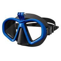 Diving Mask with Camera Mount Dual Lens Goggles Soft Silicone for Divers