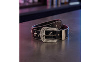 Rhinestone Buckle Belt Star Accents Outfit Item Elegant Look