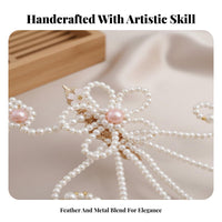 Chinese Traditional Hair Accessory Fairy-Like Design Feather Tassel Hair Comb Chinese Traditional Hairpin Handmade Chinese