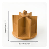 Makeup Organizer with Rotating Base Space-Saving Rack Smooth for Dressing Table