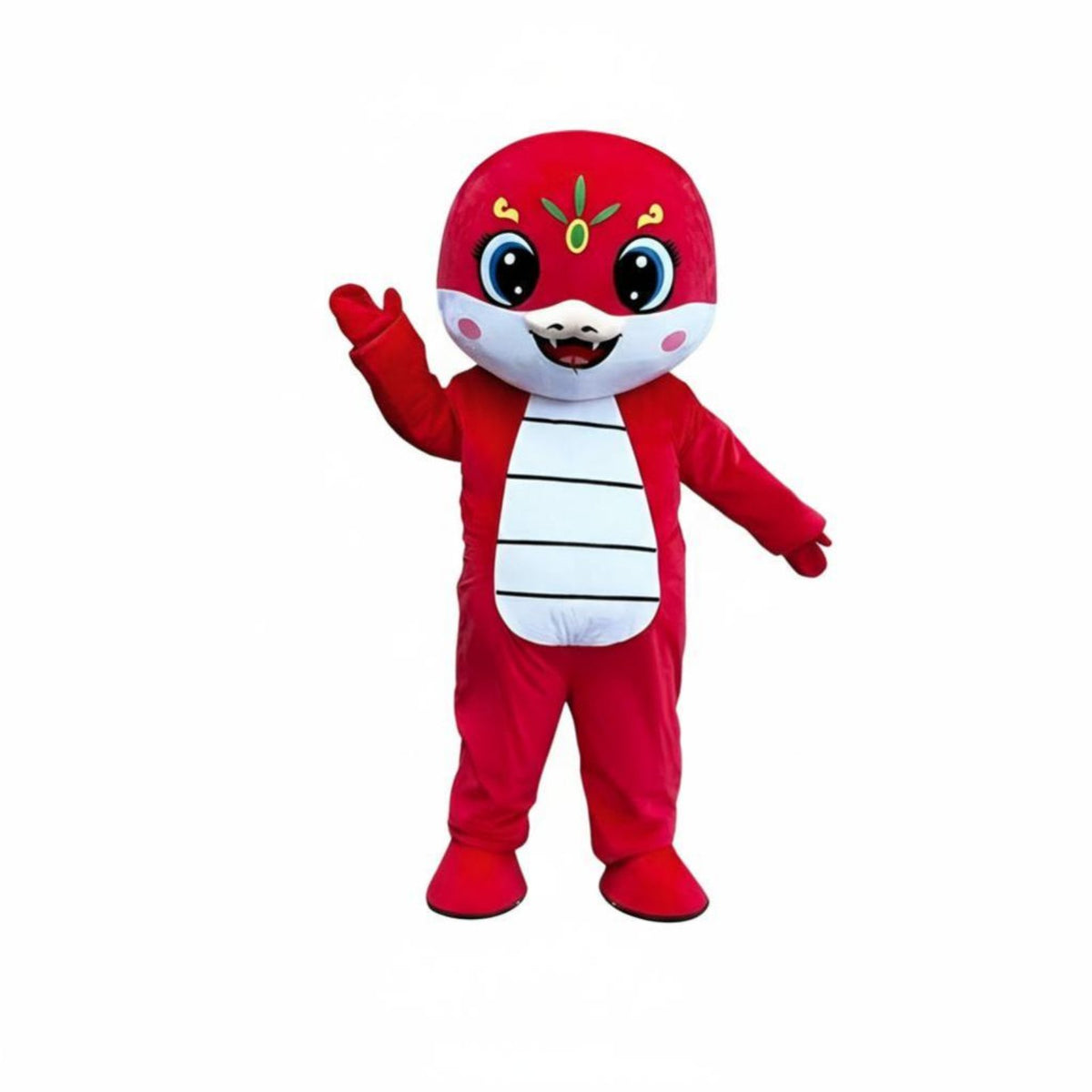 New Year Cartoon Snake Mascot Costume, Zodiac Snake Plush Outfit, Event Performance Prop