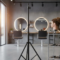 Mannequin Head Tripod Stand Heavy Duty Hairdressing Practice Head Stand Portable Adjustable Hairpiece Tripod for Barbers, Beauty School