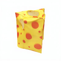 Cheese Costume Pullover Yellow Cheese Tunic Stitched Edges for Holiday Cosplay