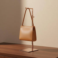 Handbag Display Stand Minimalist Design Purse Display Stand Stainless Steel Purse Rack Versatile Use Countertop Bag Rack